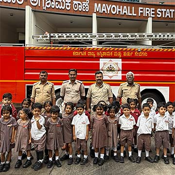 KG field trip to Fire Station